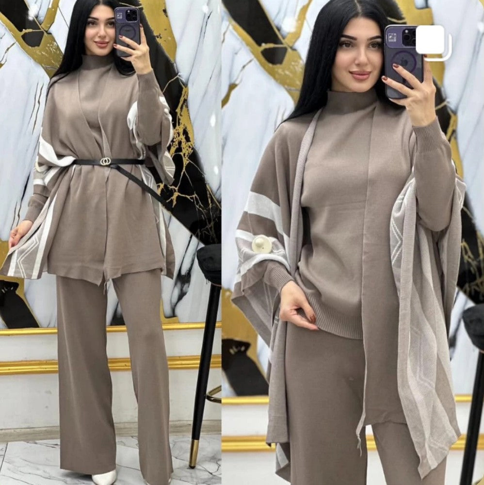 Champel Three Piece Luxury Set With Cape